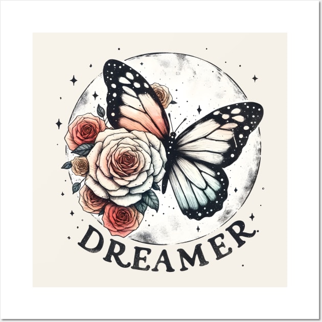 Dreamer Butterfly Wall Art by Nessanya